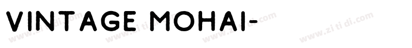 vintage mohai字体转换